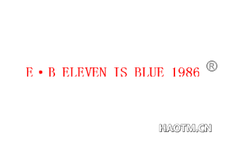 E B ELEVEN IS BLUE