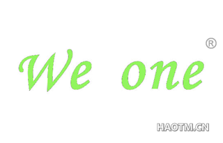 WE ONE