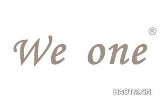 WE ONE
