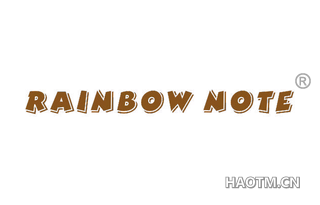 RAINBOW NOTE