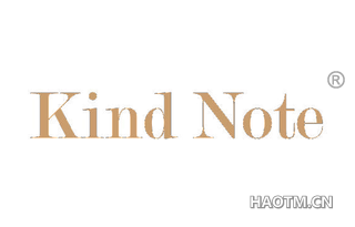 KIND NOTE