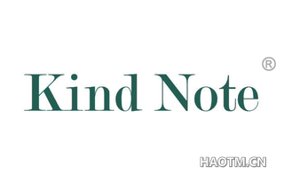 KIND NOTE