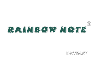 RAINBOW NOTE