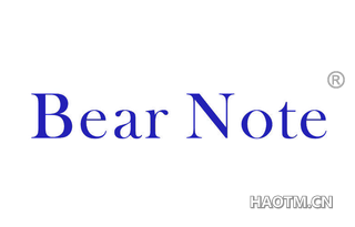 BEAR NOTE