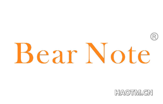 BEAR NOTE