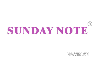 SUNDAYNOTE