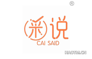 采说 CAI SAID