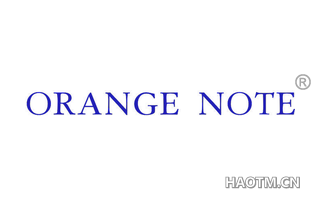  ORANGE NOTE