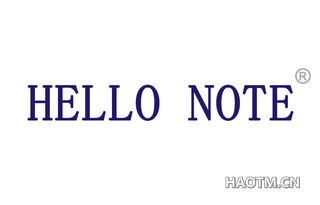 HELLO NOTE